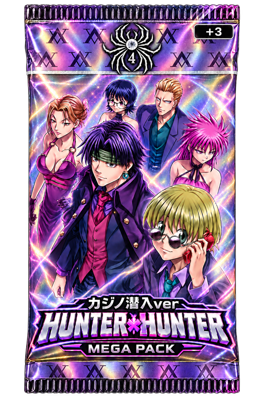 Pacote holográfico Hunter × Hunter